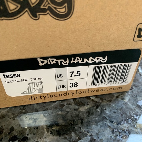 Open Toe Laser Cut Genuine Suede Booties - Picture 5 of 8